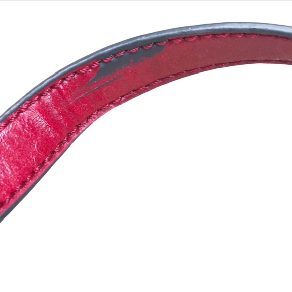 Axcess Red Faux Leather Women’s Crossbody Buckle Handbag Purse - Picture 9 of 14